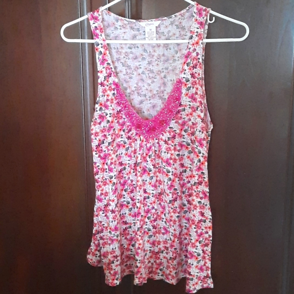5/25$ Candies sequence Floral tank